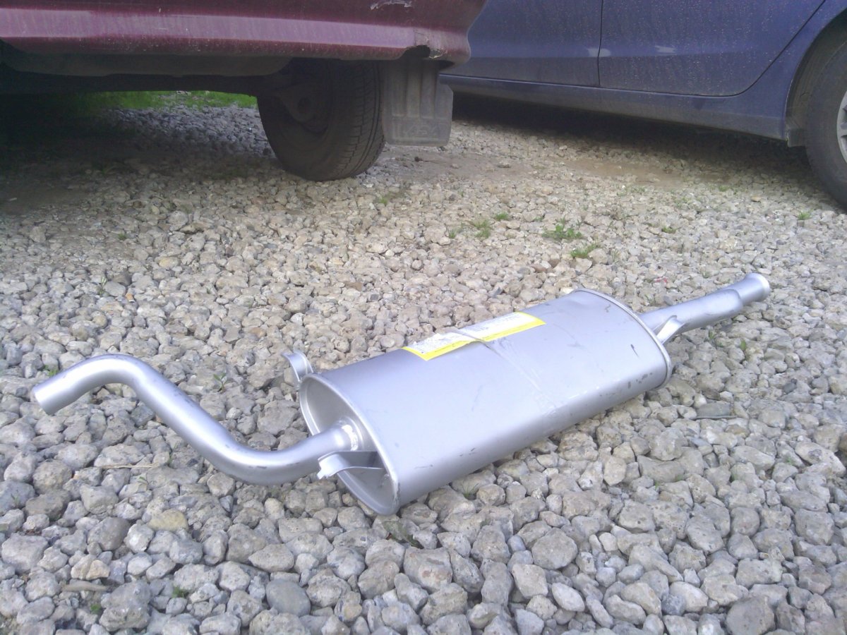 Задняя бочка глушитель ВАЗ 2114