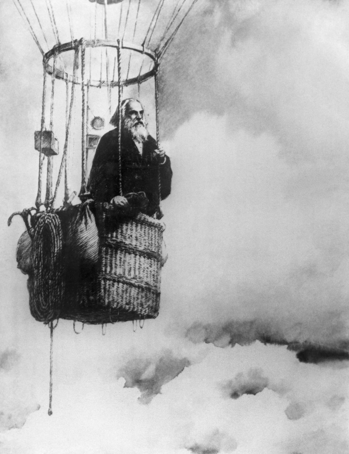 Полет на воздушном шаре Дмитрий Иванович Менделеев