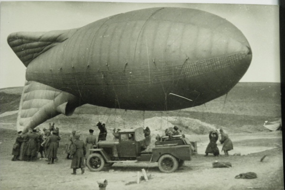 Дирижабль времен Великой Отечественной войны 1941-1945