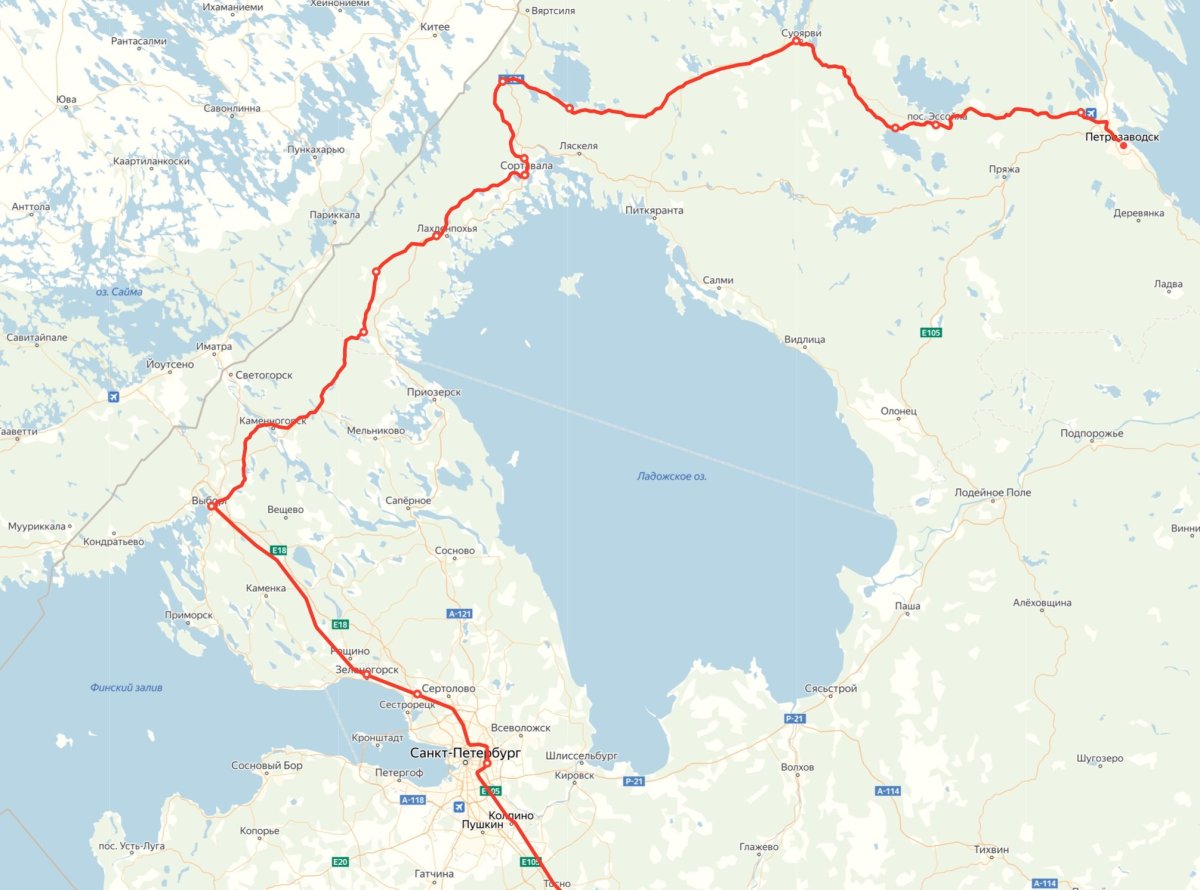 Железная дорога Петрозаводск Сортавала