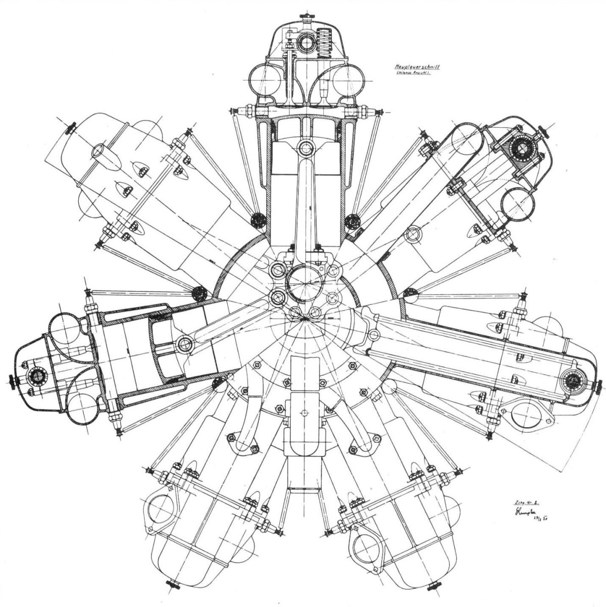 Авиадвигатель м-11 чертеж
