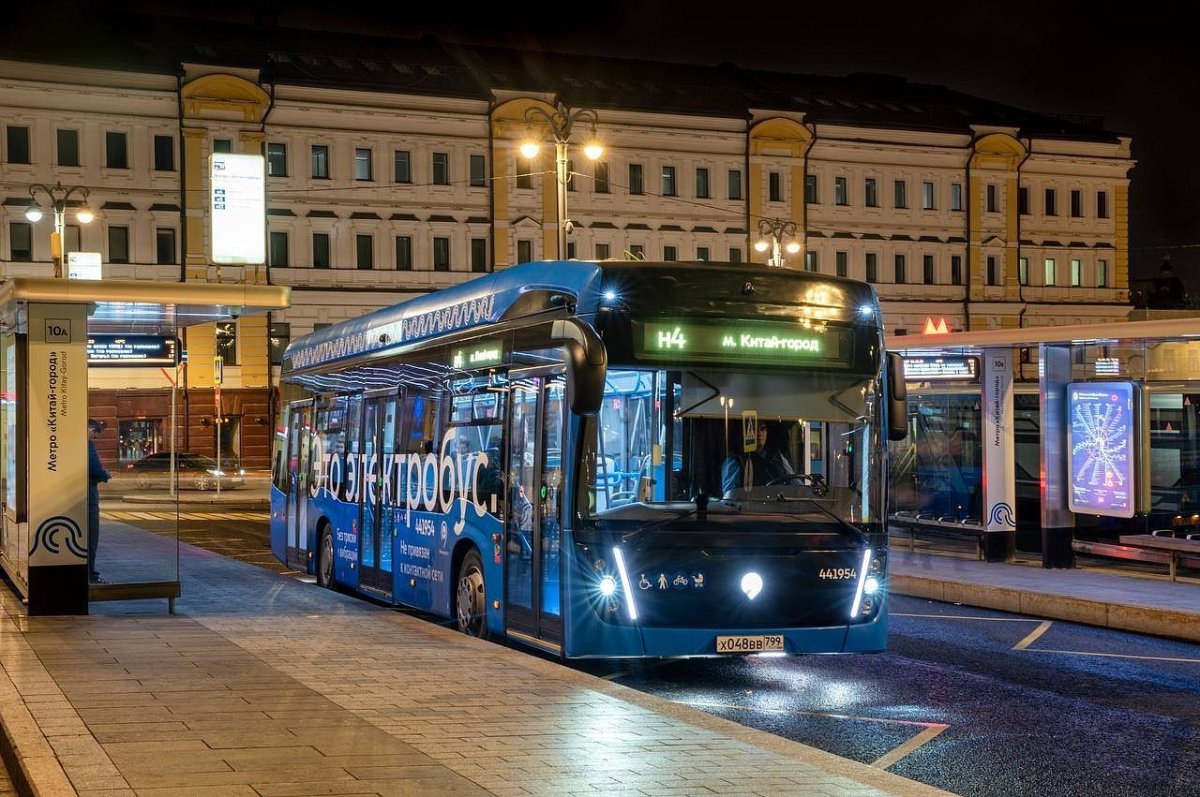 Электробус ночной маршрут