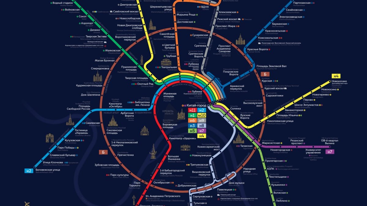 Схема ночных автобусов Москва