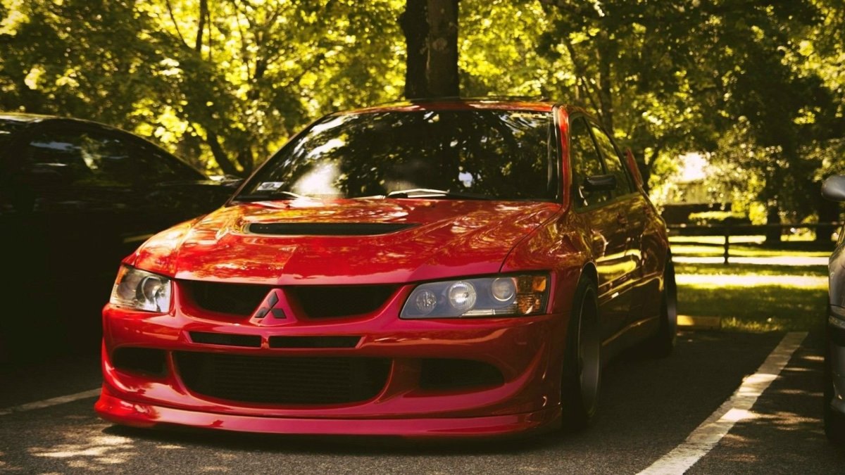Mitsubishi Lancer Evolution 9 красный