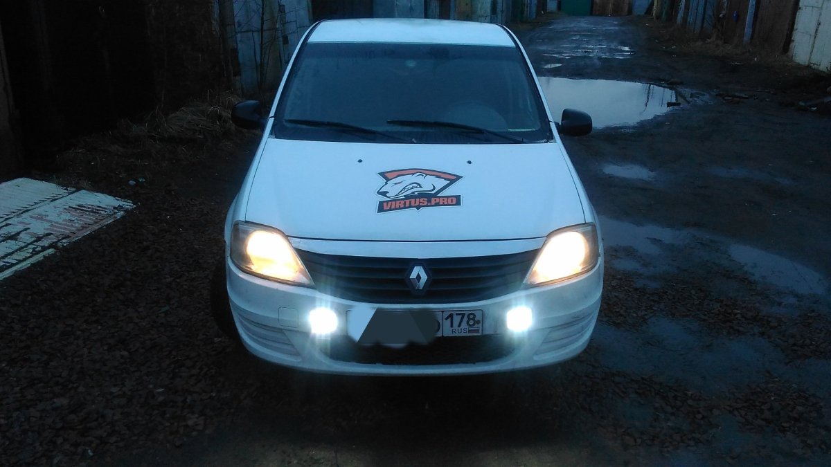 Дополнительный свет Рено Логан 1