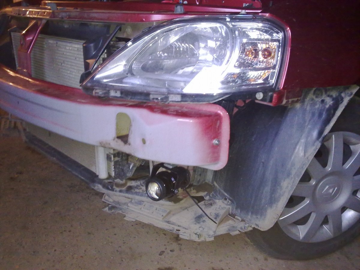 Крепление ПТФ Рено Логан фаза 1