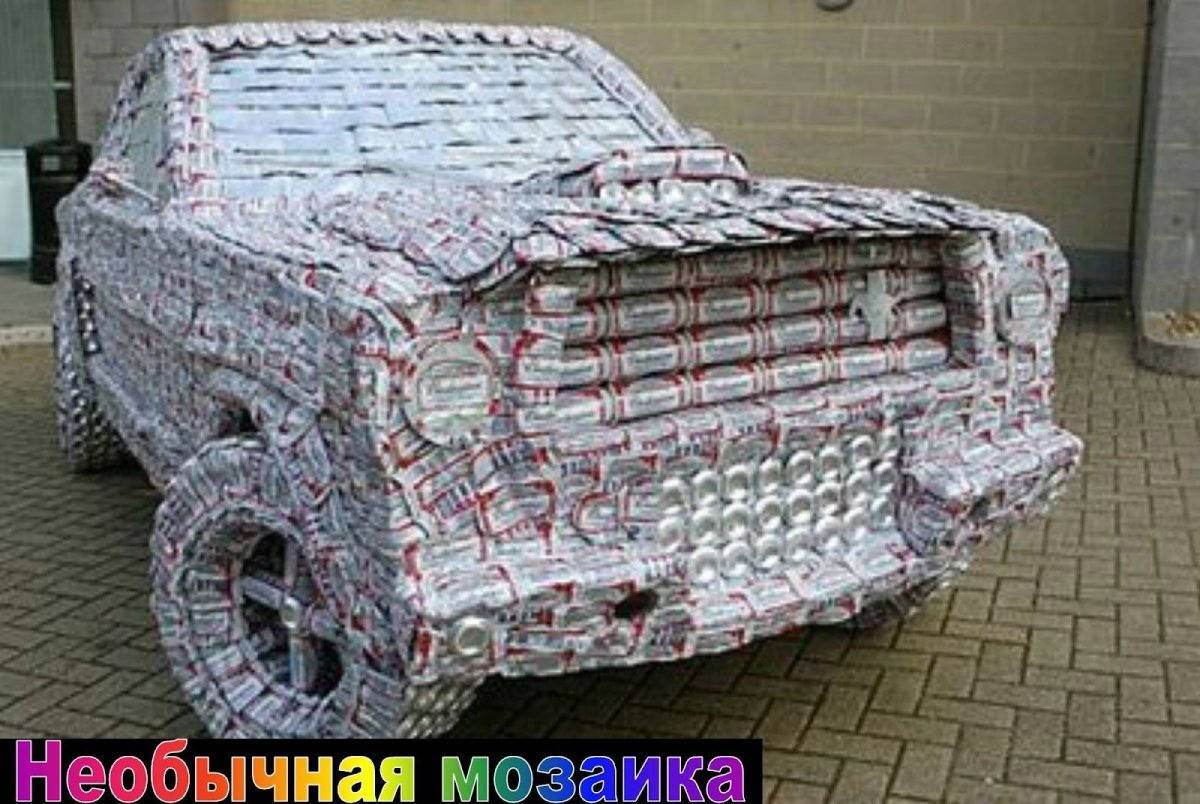 Машинка из подручных материалов