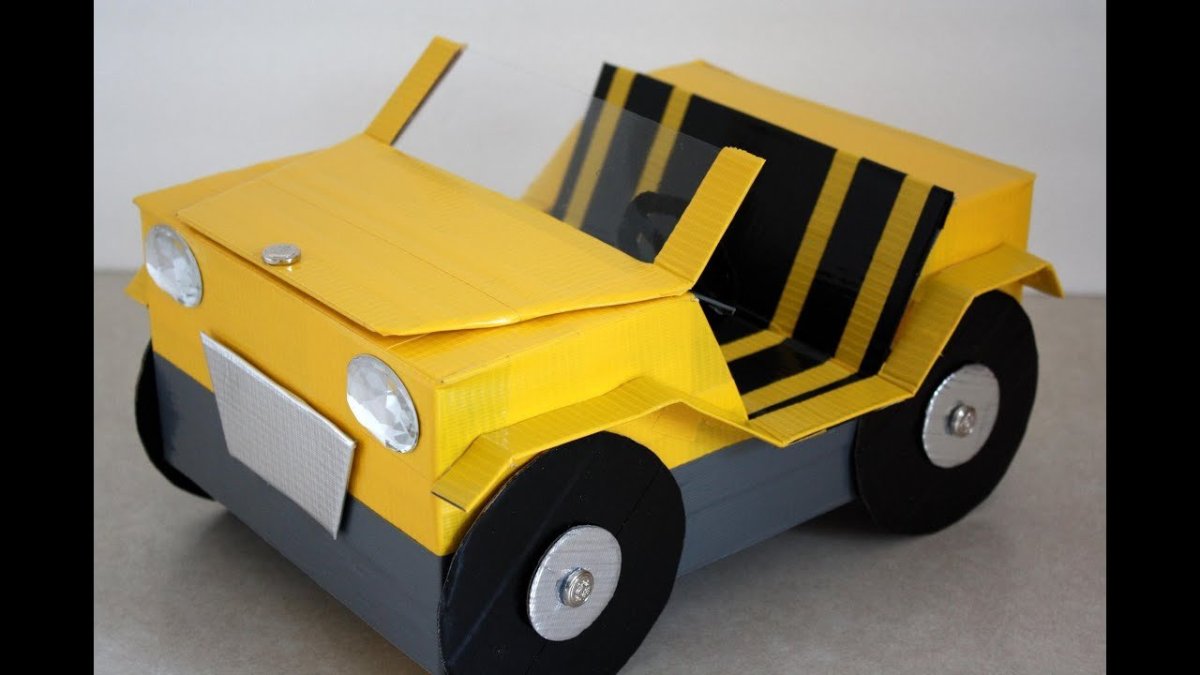 Машина из картона для детей