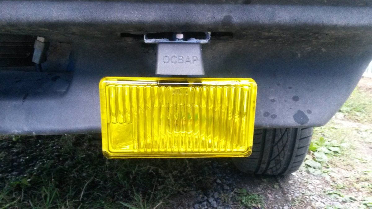 Желтые ПТФ на ВАЗ 2109