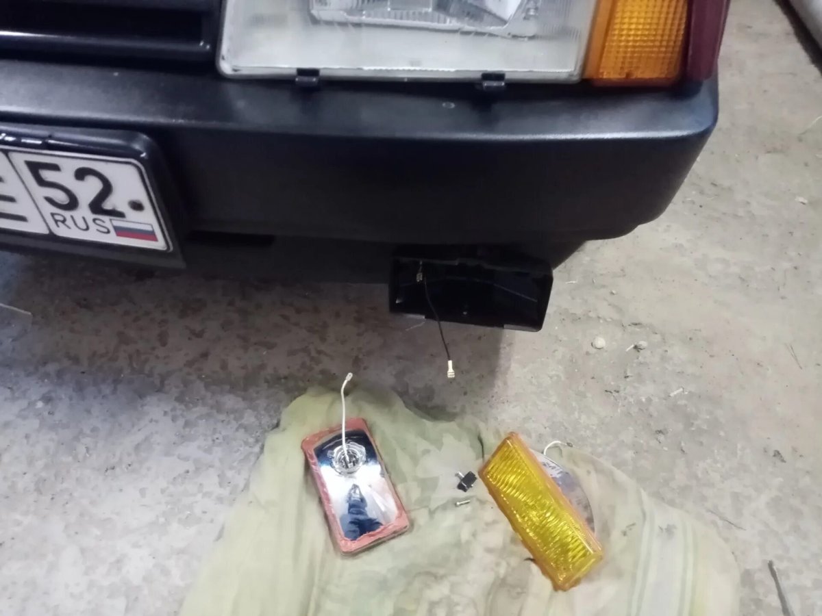 Крепление ПТФ ВАЗ 2109