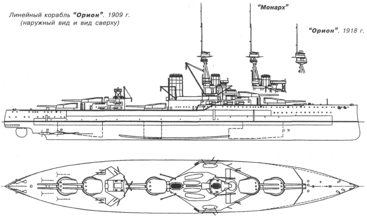 Линкор Орион схема