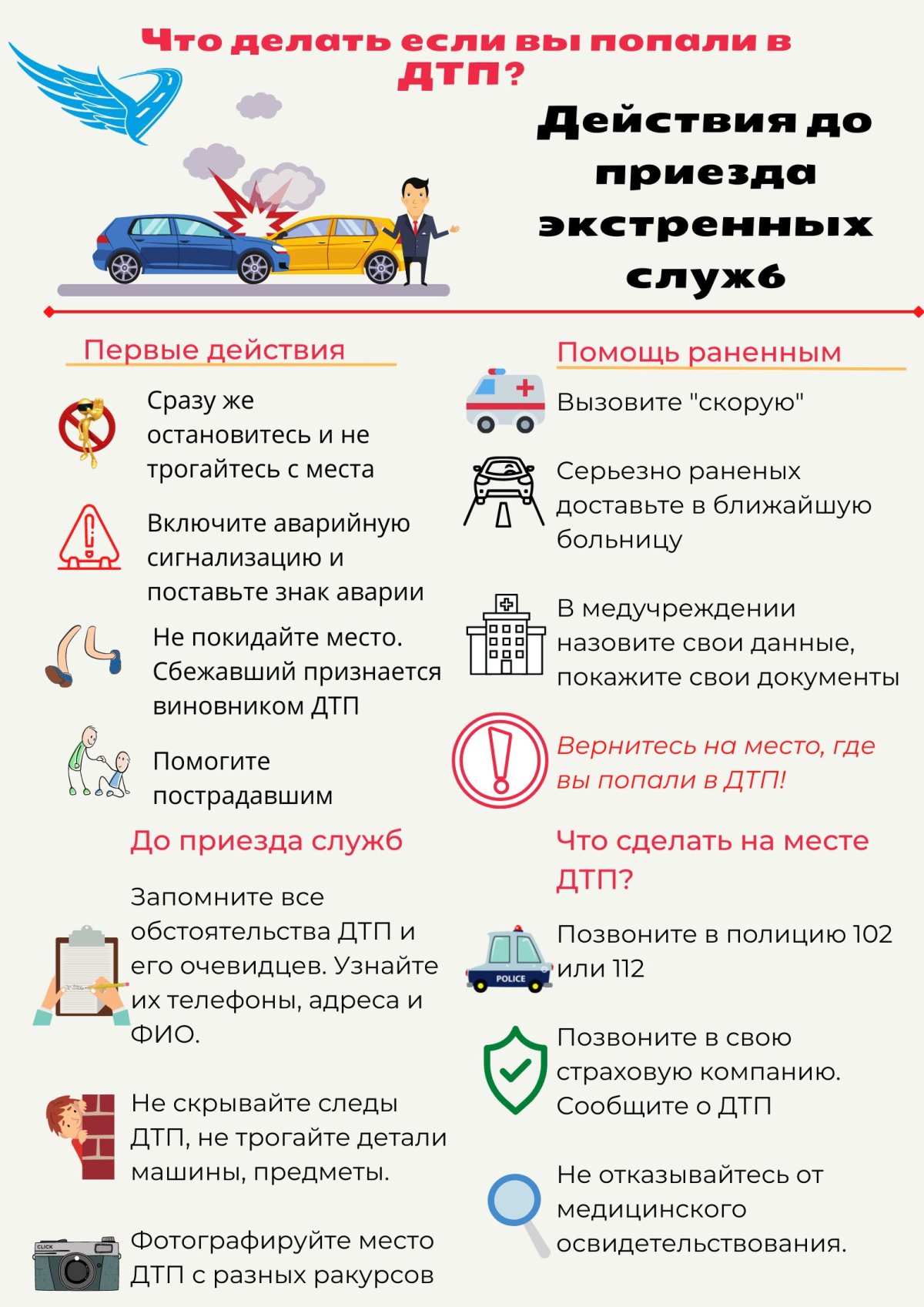 Примечания участников ДТП