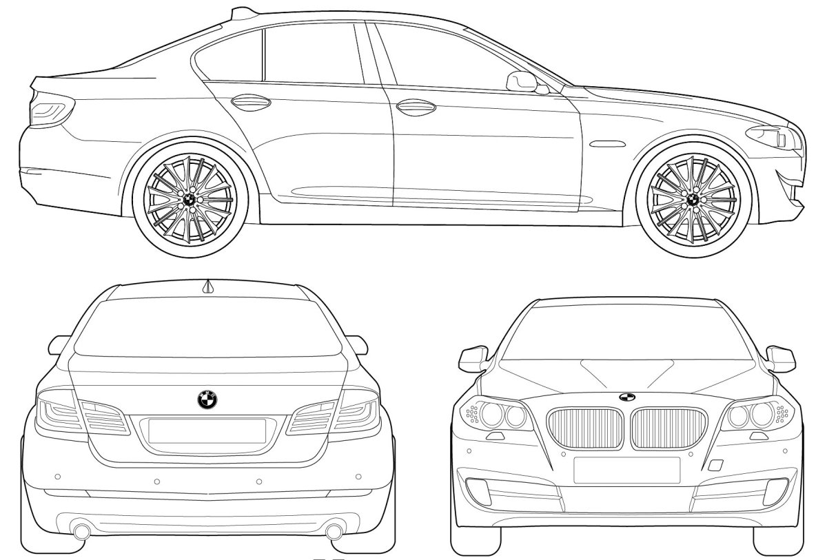 BMW m5 e60 Blueprint