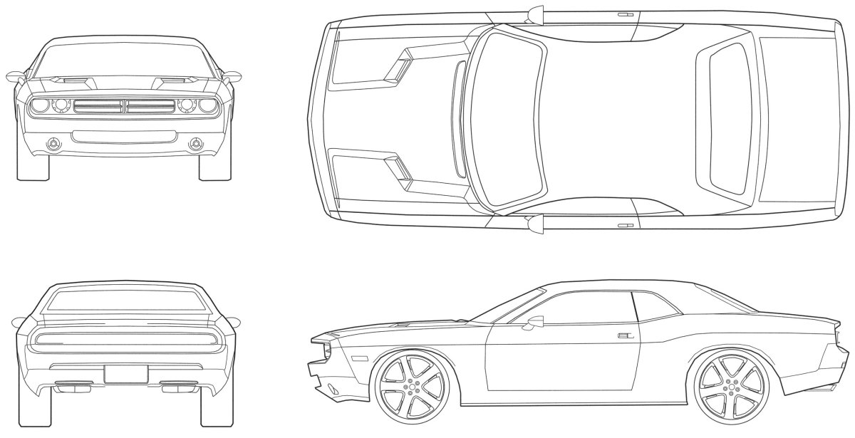 Dodge Challenger Blueprint