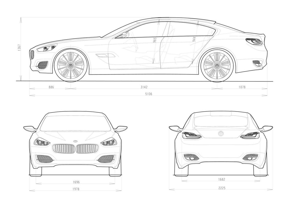 BMW m5 Blueprint