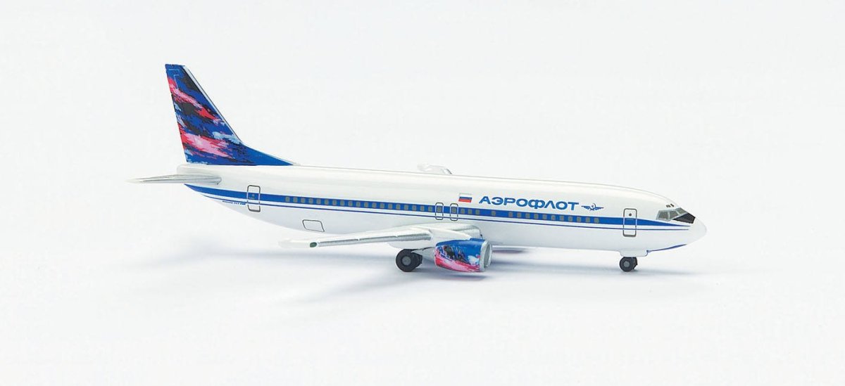 Модель самолета Аэрофлот российские авиалинии Herpa