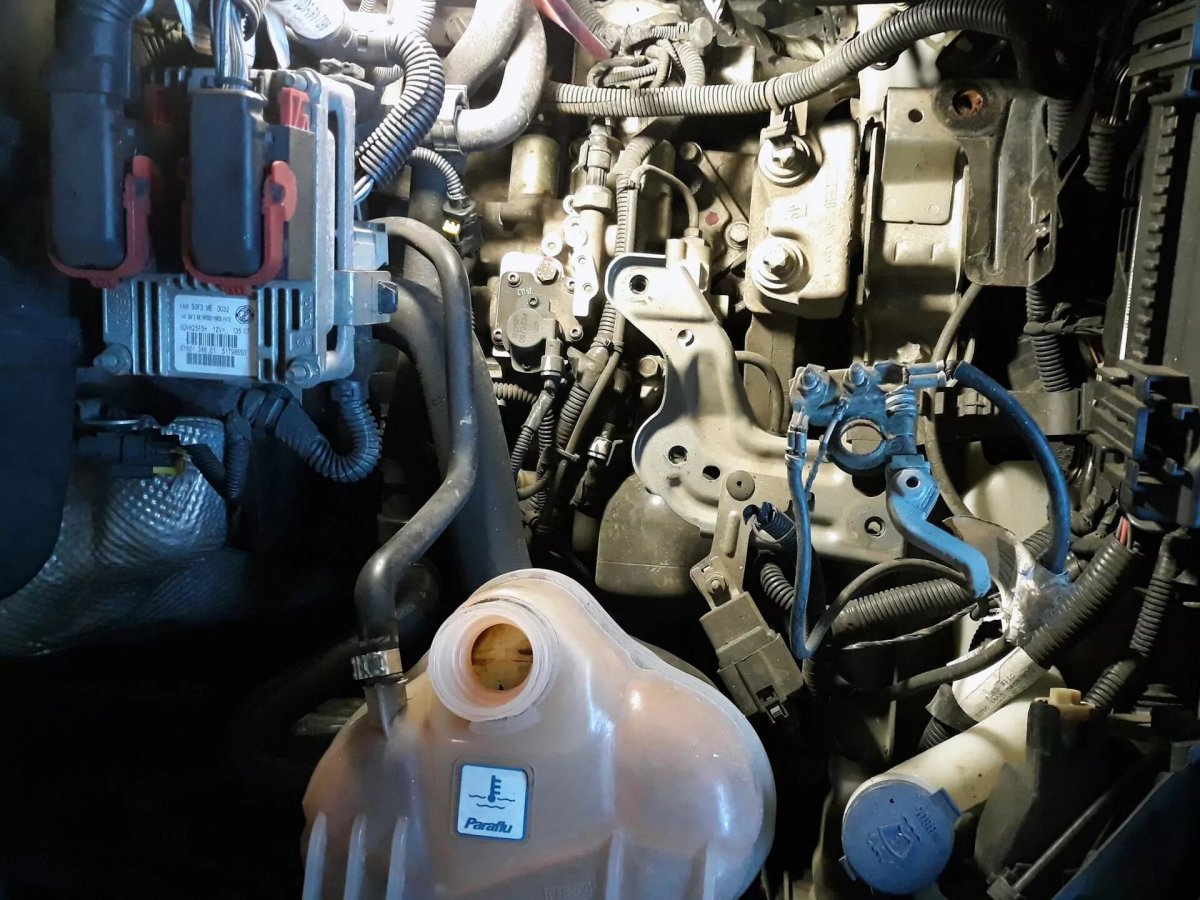 Датчик охлаждающей жидкости на Fiat grande punto 3