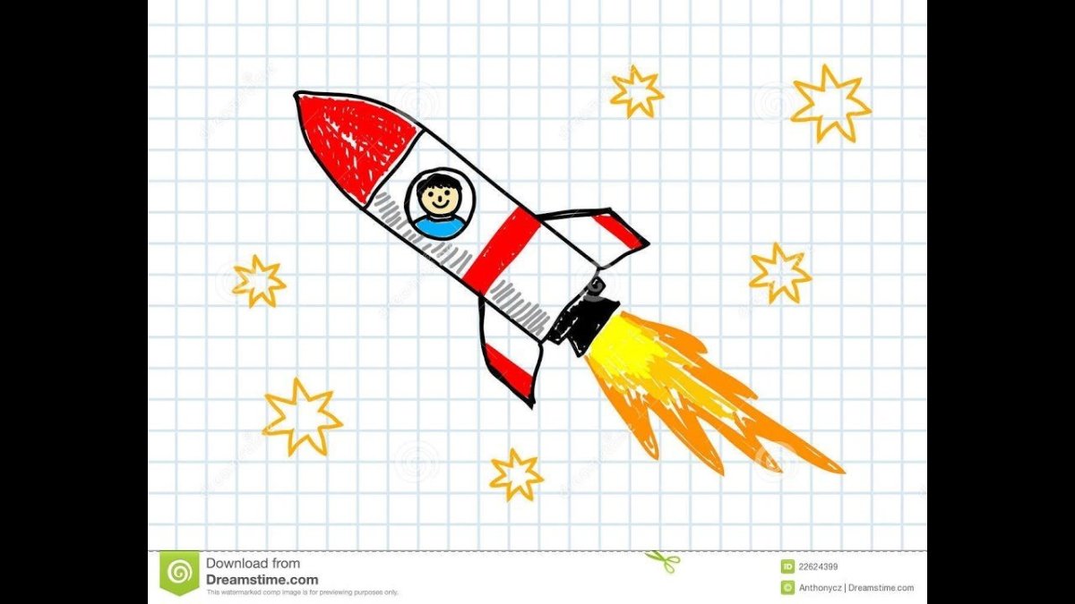 Рисование ракета