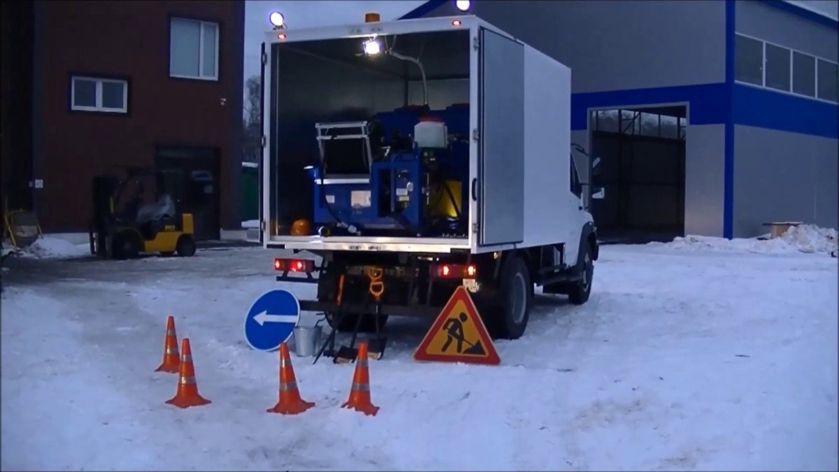 Каналопромывочная машина Посейдон на базе газон