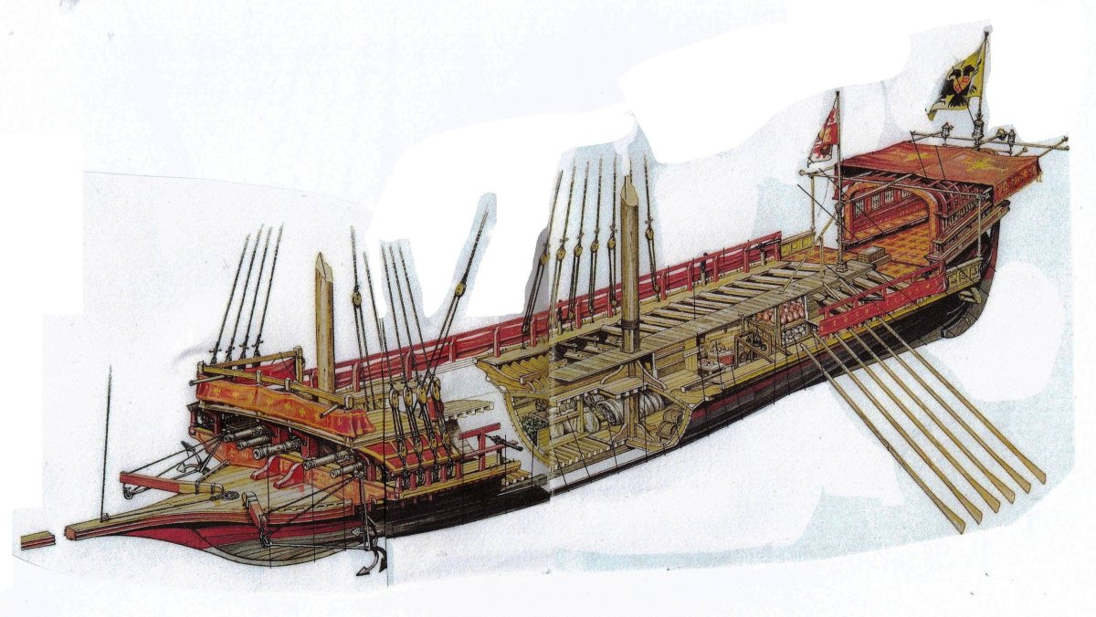 Галера корабль 17 века