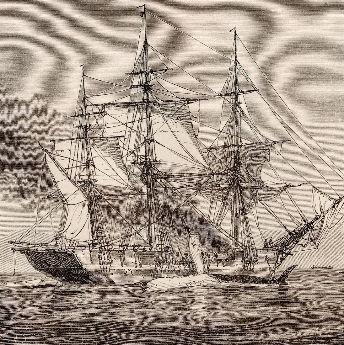 Китобойный корабль 19 века