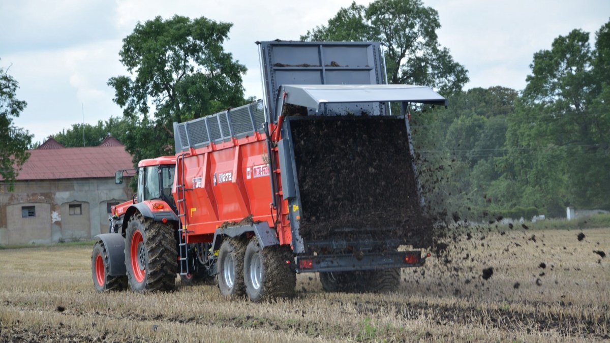 Навозоразбрасыватель 12 тонн n-272/5, адаптер 2 шнека "Taurus"