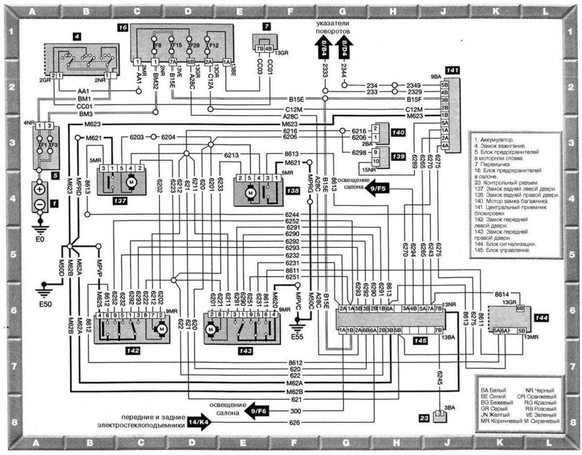 Схема управления вентилятором Пежо 406