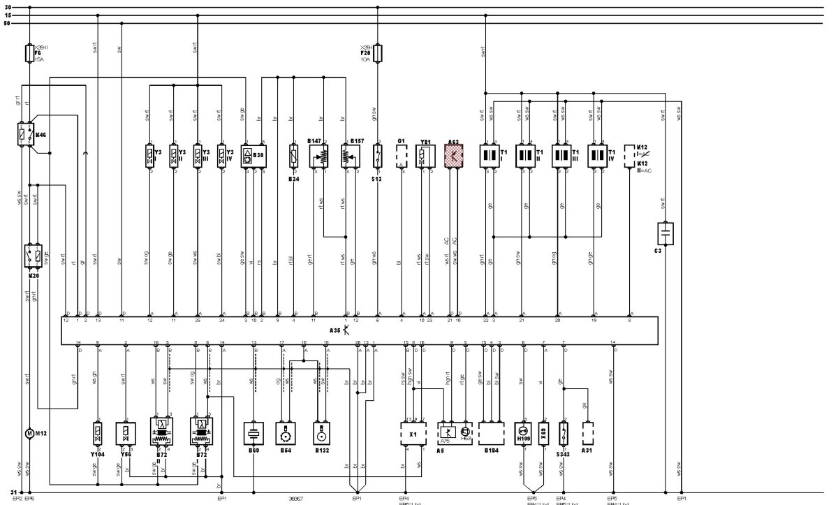 Электрическая схема АКПП Тойота