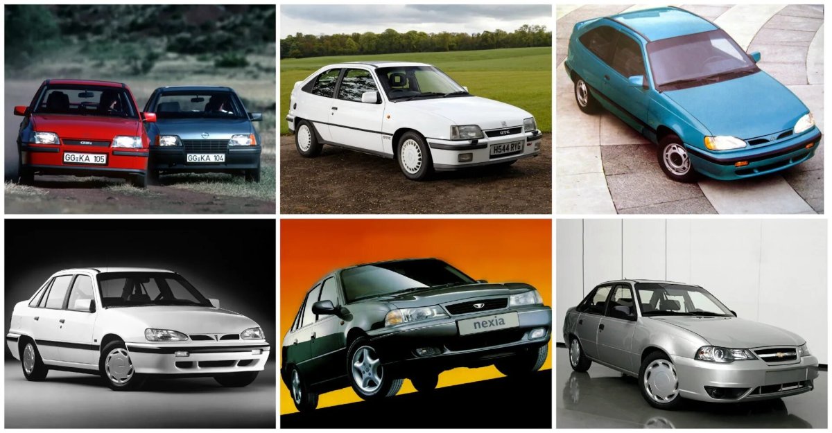 Opel Kadett e и Daewoo Nexia