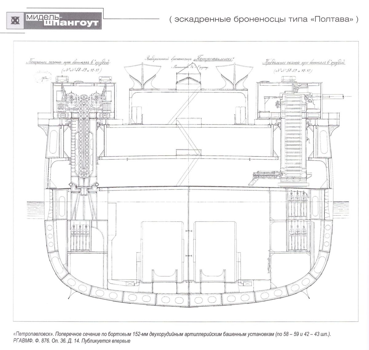 Мидель шпангоут контейнеровоз