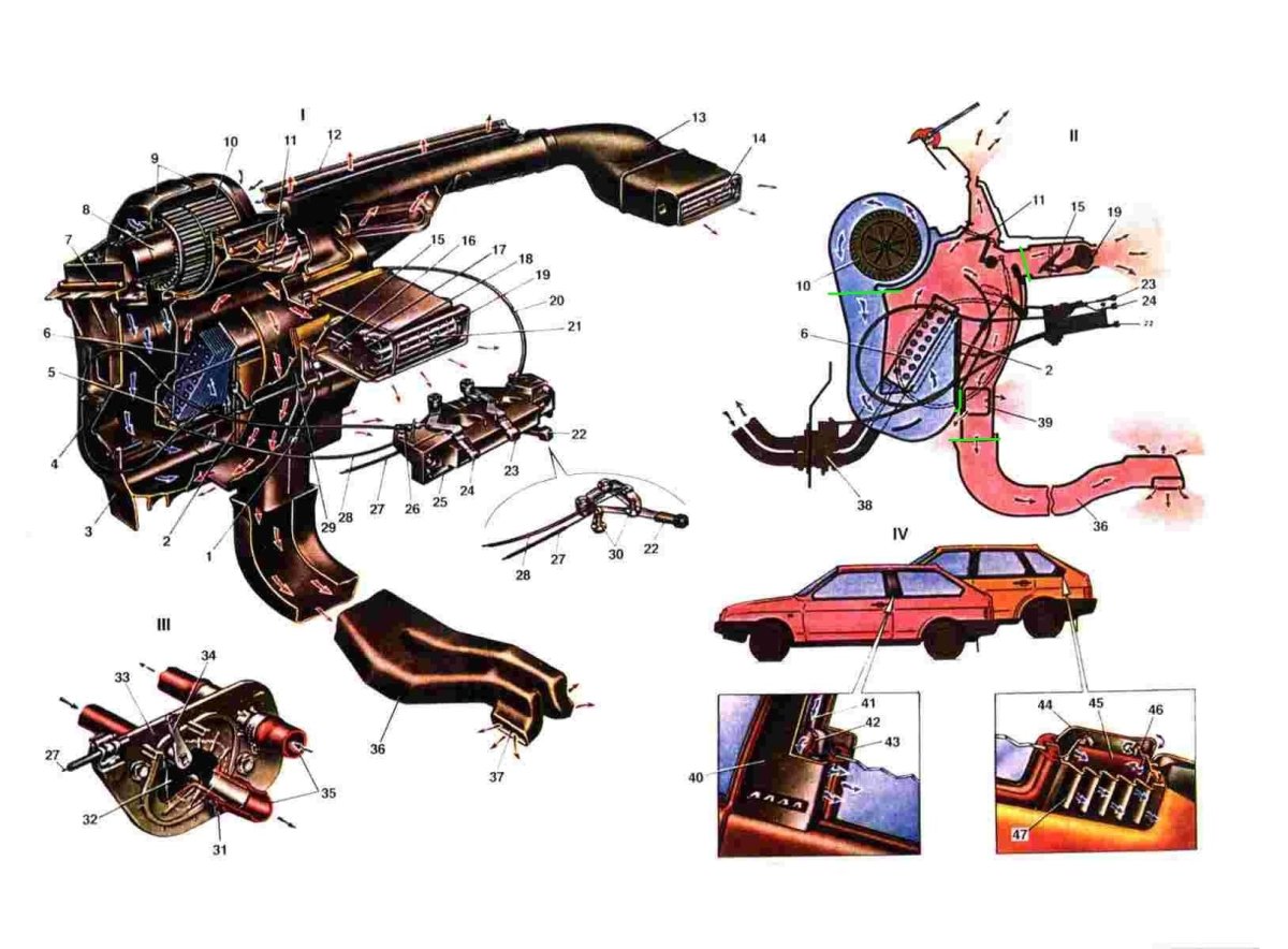Отопитель ВАЗ 2109 высокая панель
