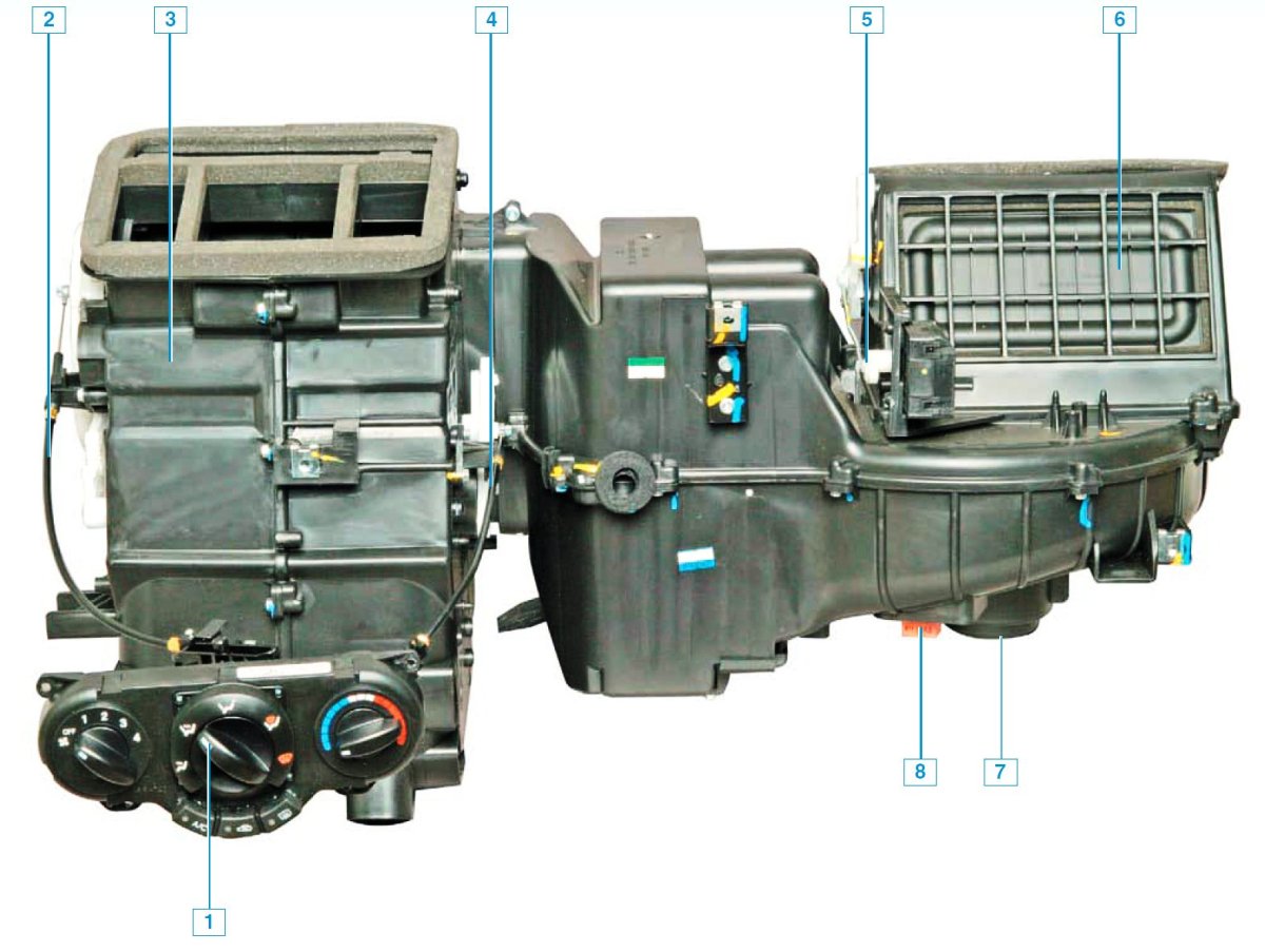 Система отопителя салона Нива Шевроле