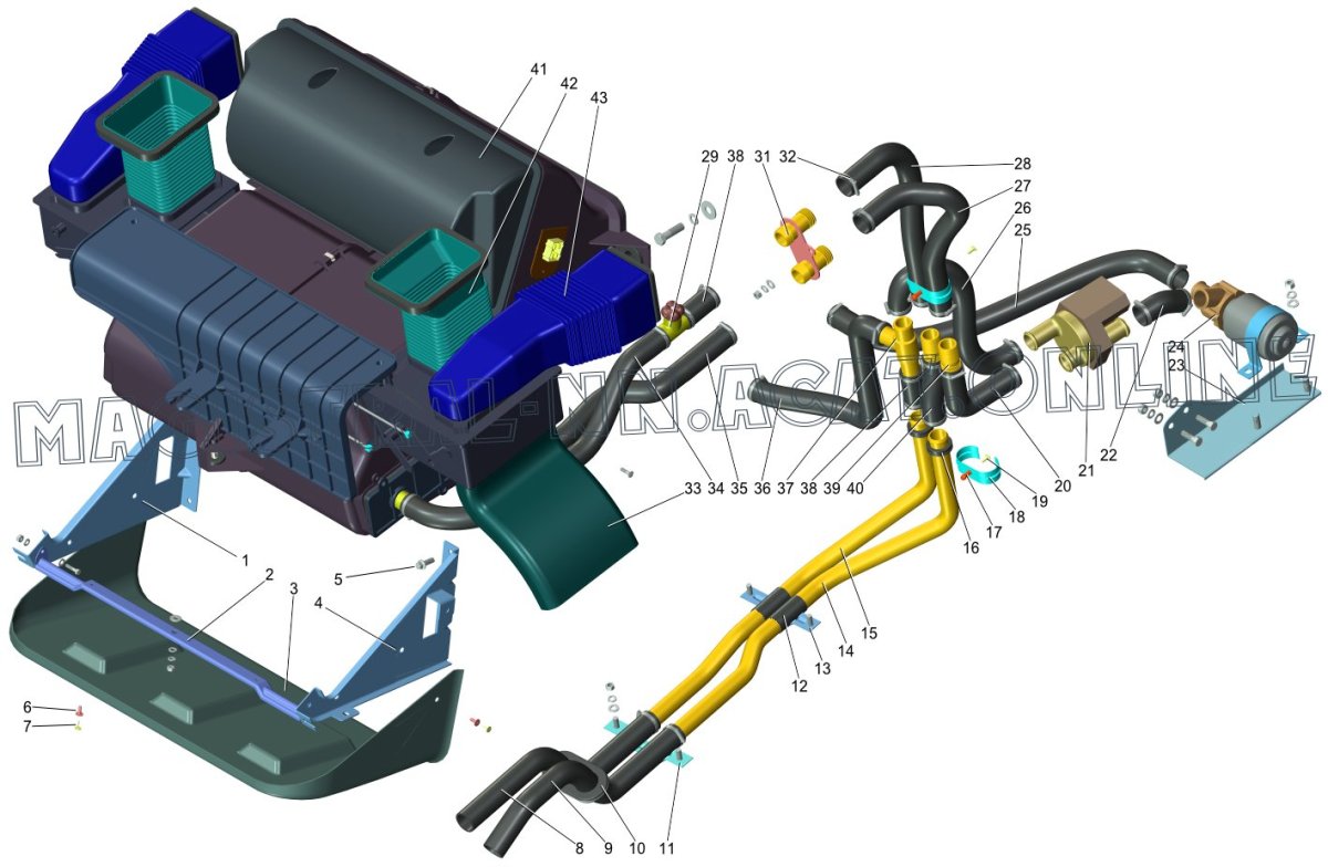 Система охлаждения Газель 405 евро