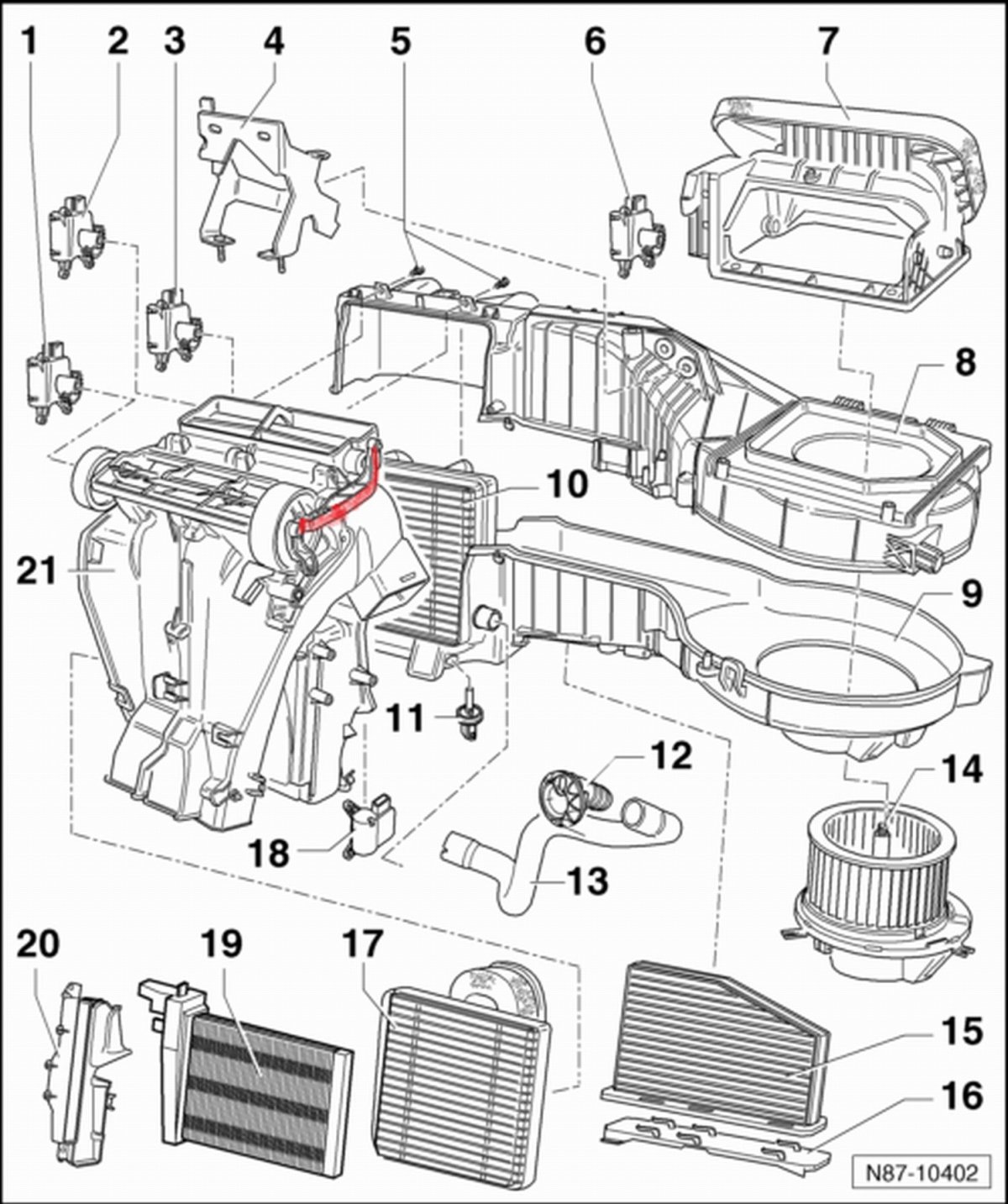 Система отопления Пассат б6