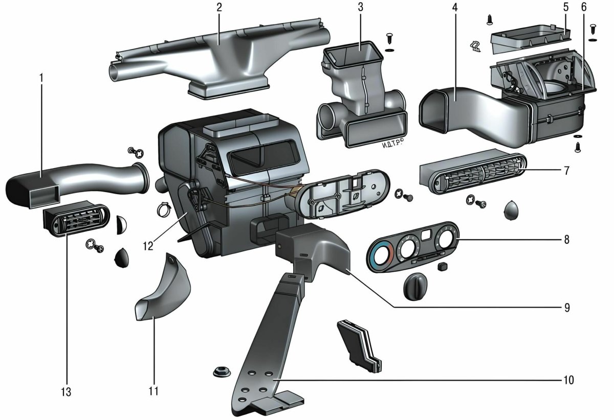 Отопитель печка ВАЗ 2123 Шевроле Нива