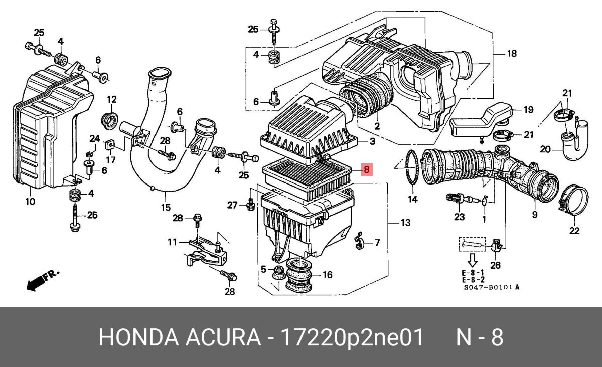 Воздушная система Хонда Цивик 4д
