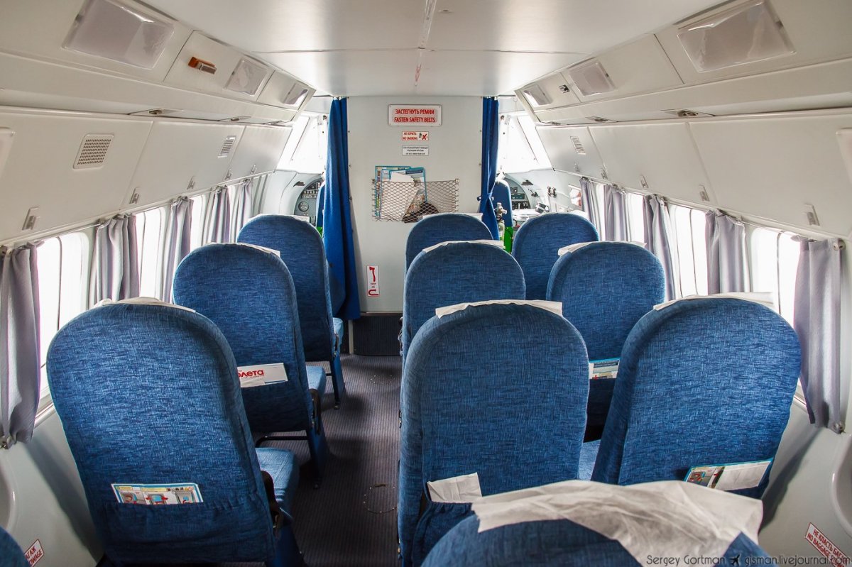 Л-410 самолет салон