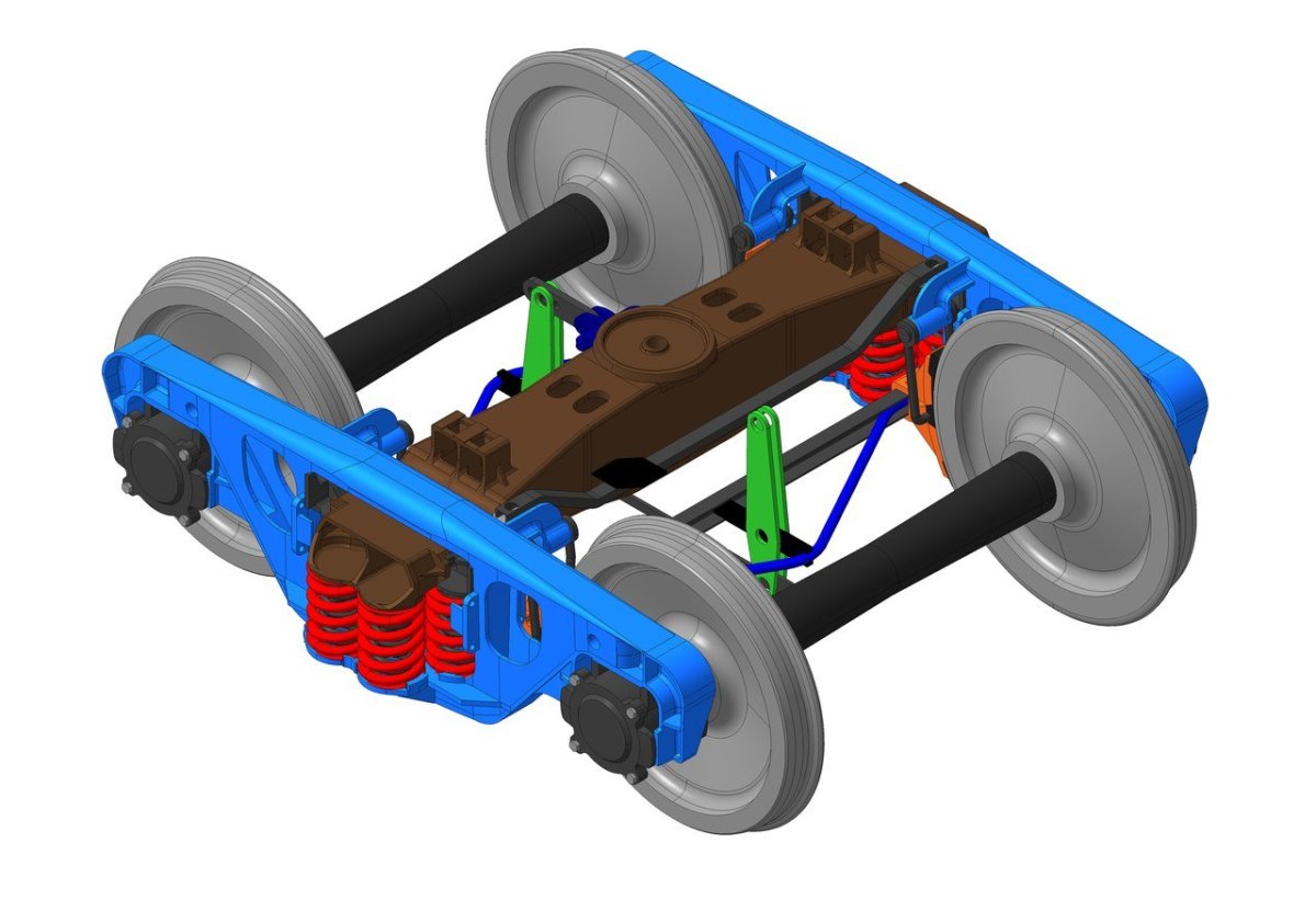 Тележка грузового вагона +"18-9800"