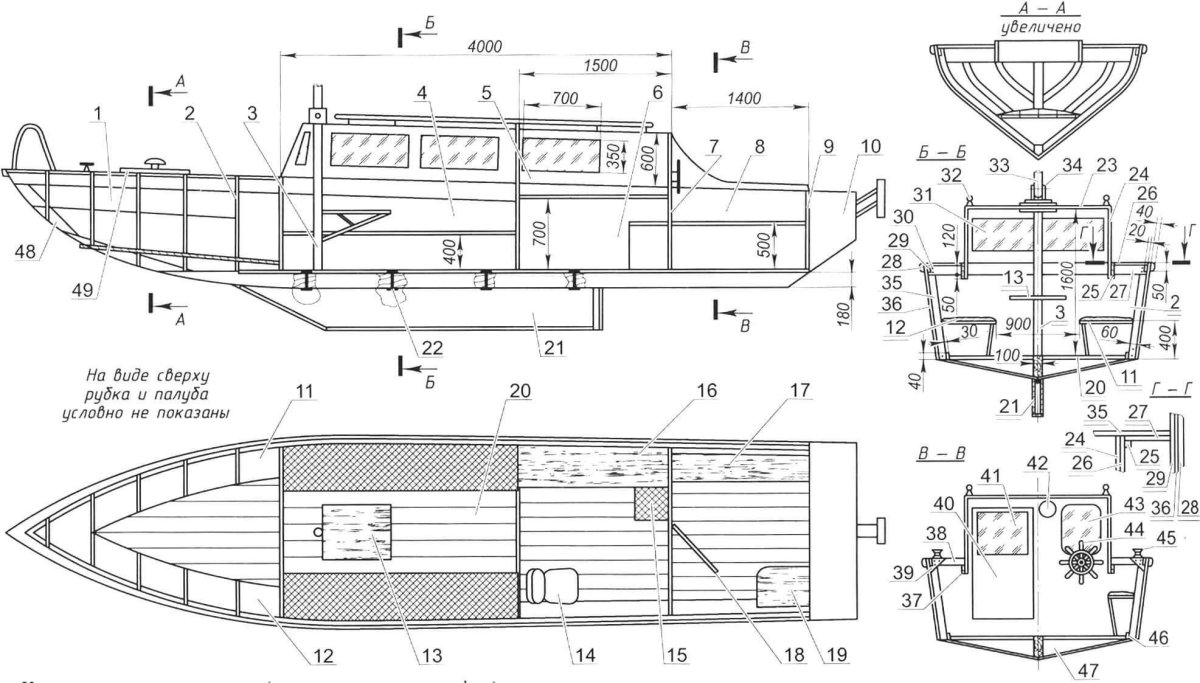 Размерения корпуса судна
