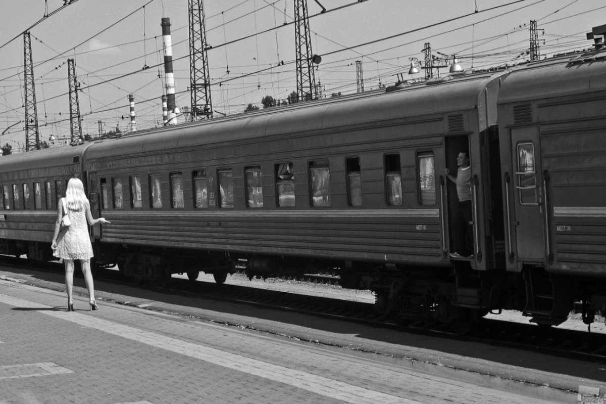 Железнодорожный перрон