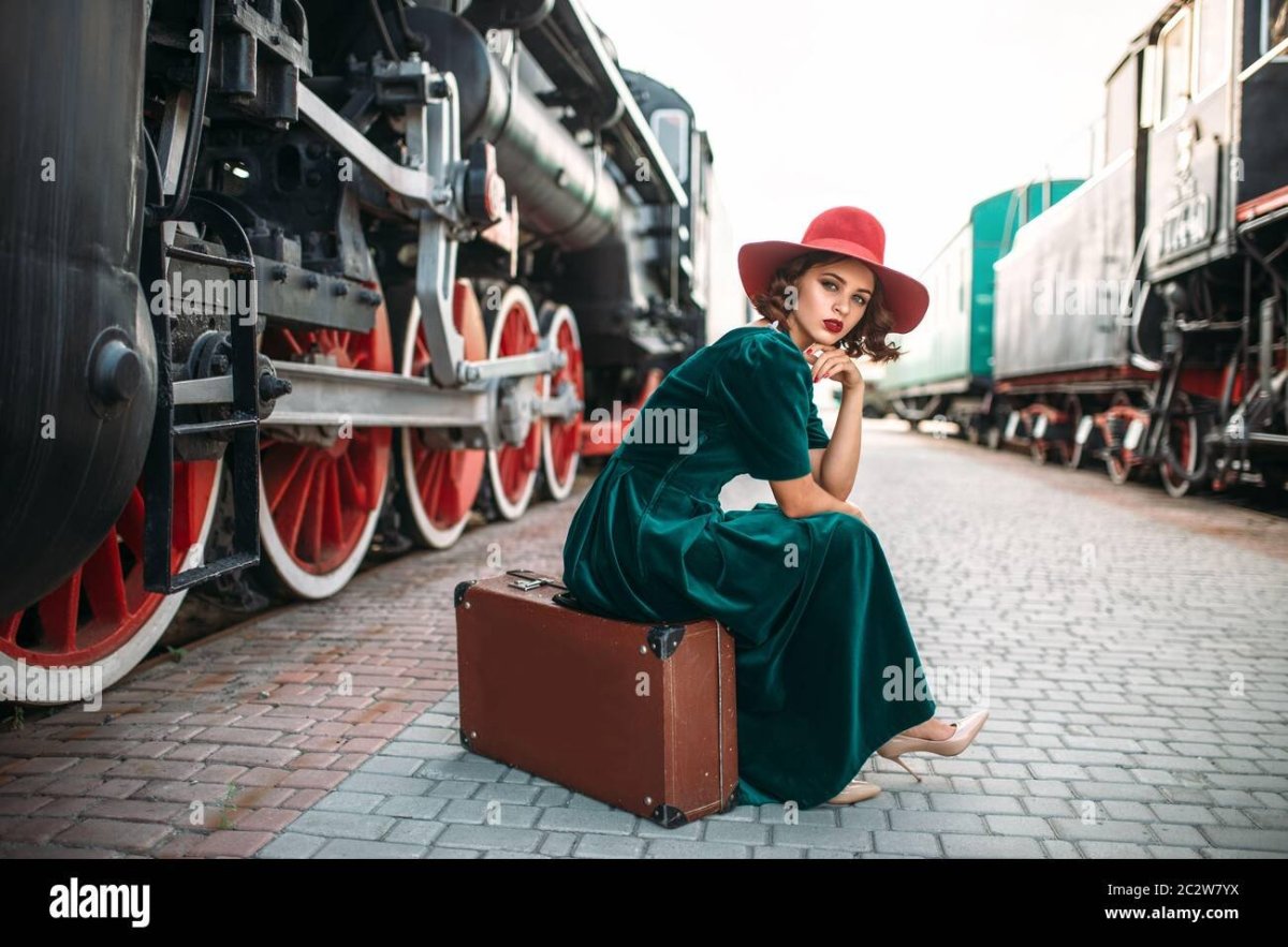 Ретро фотосессия на вокзале