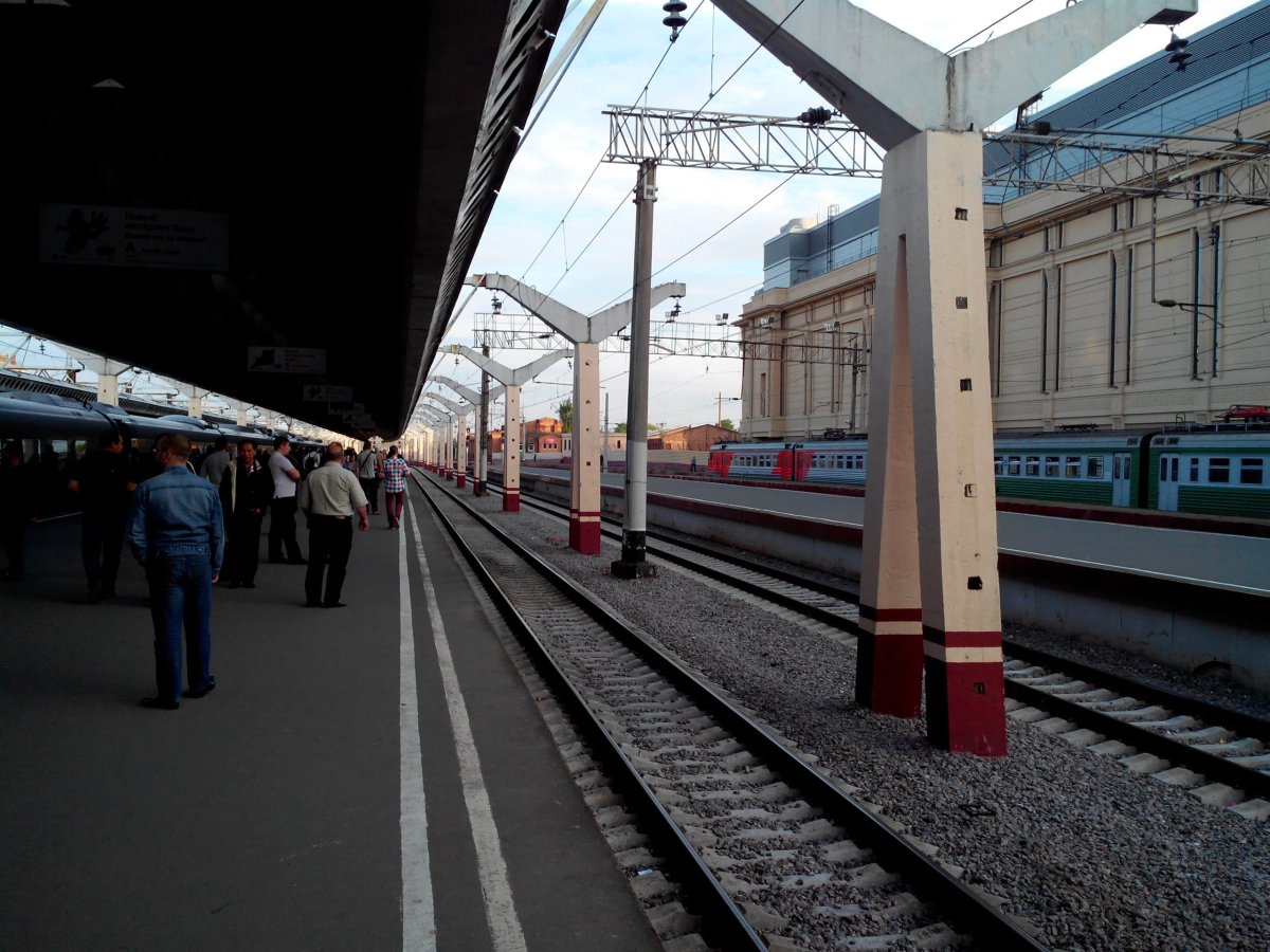 Рижский вокзал перрон