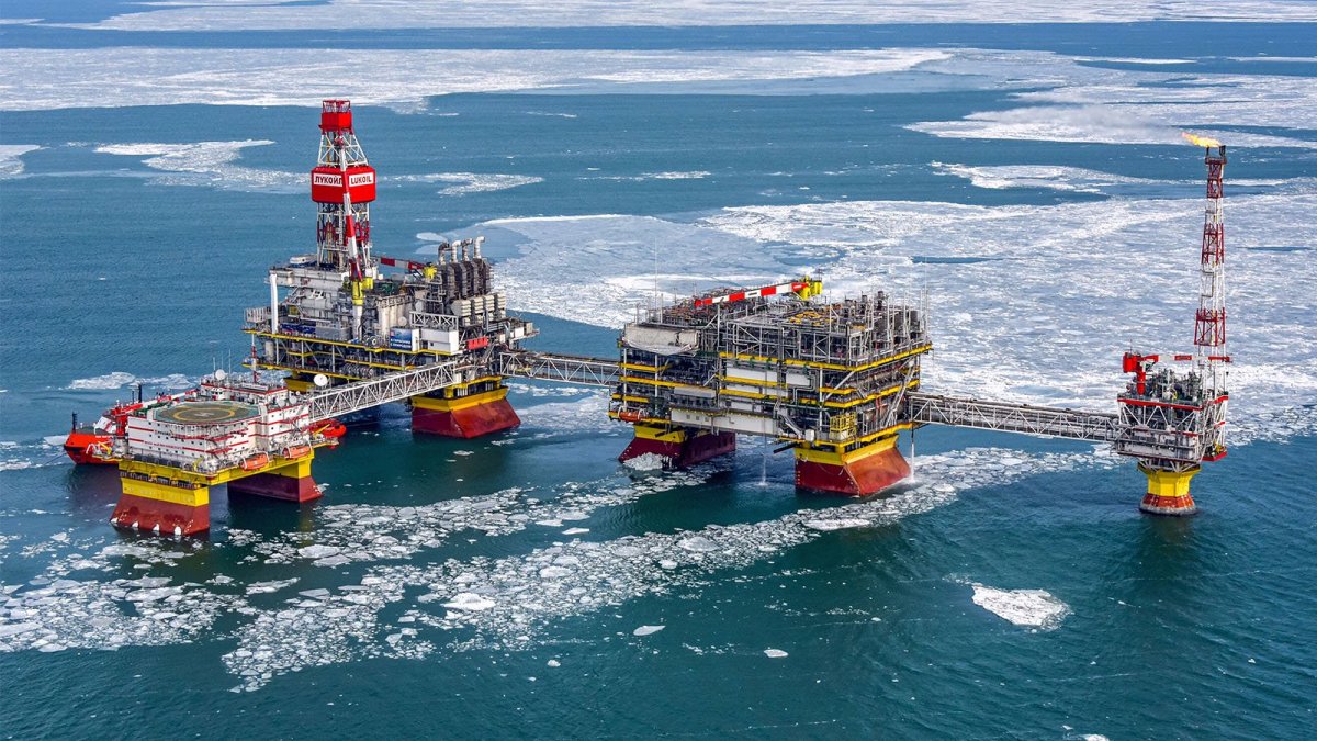 Месторождение им Филановского в Каспийском море