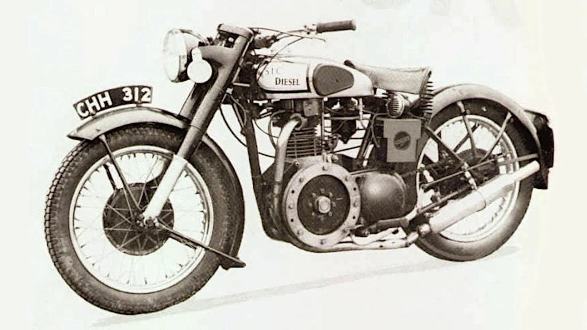 Ретро дизельный байк