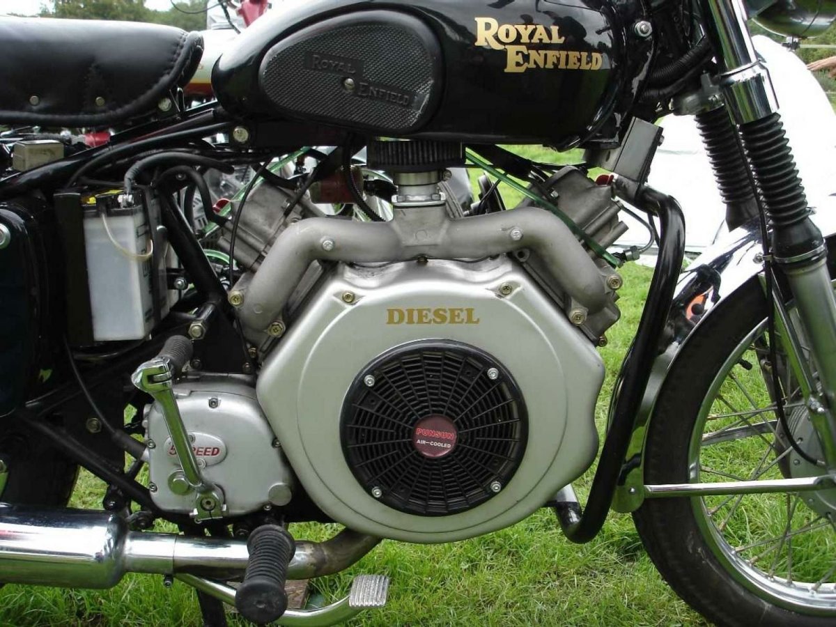Дизельный мотоцикл Royal Enfield
