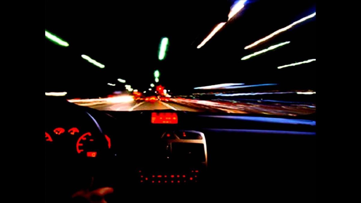 Ночь машина скорость