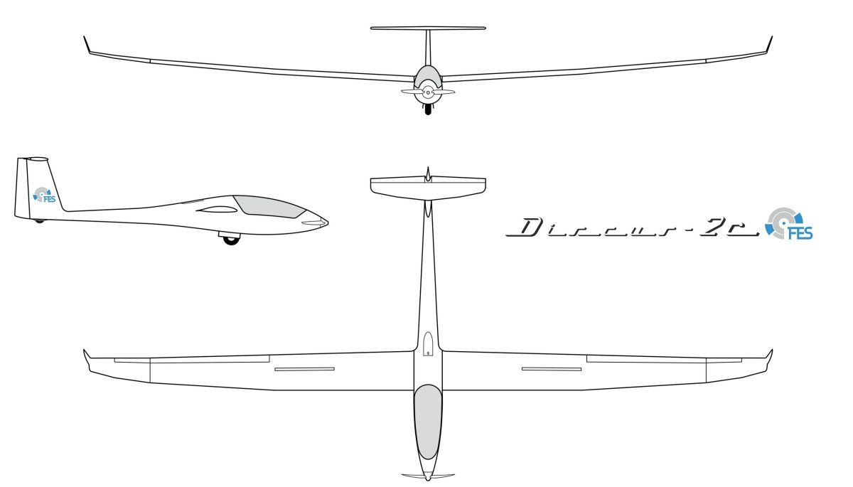 Планер вид спереди