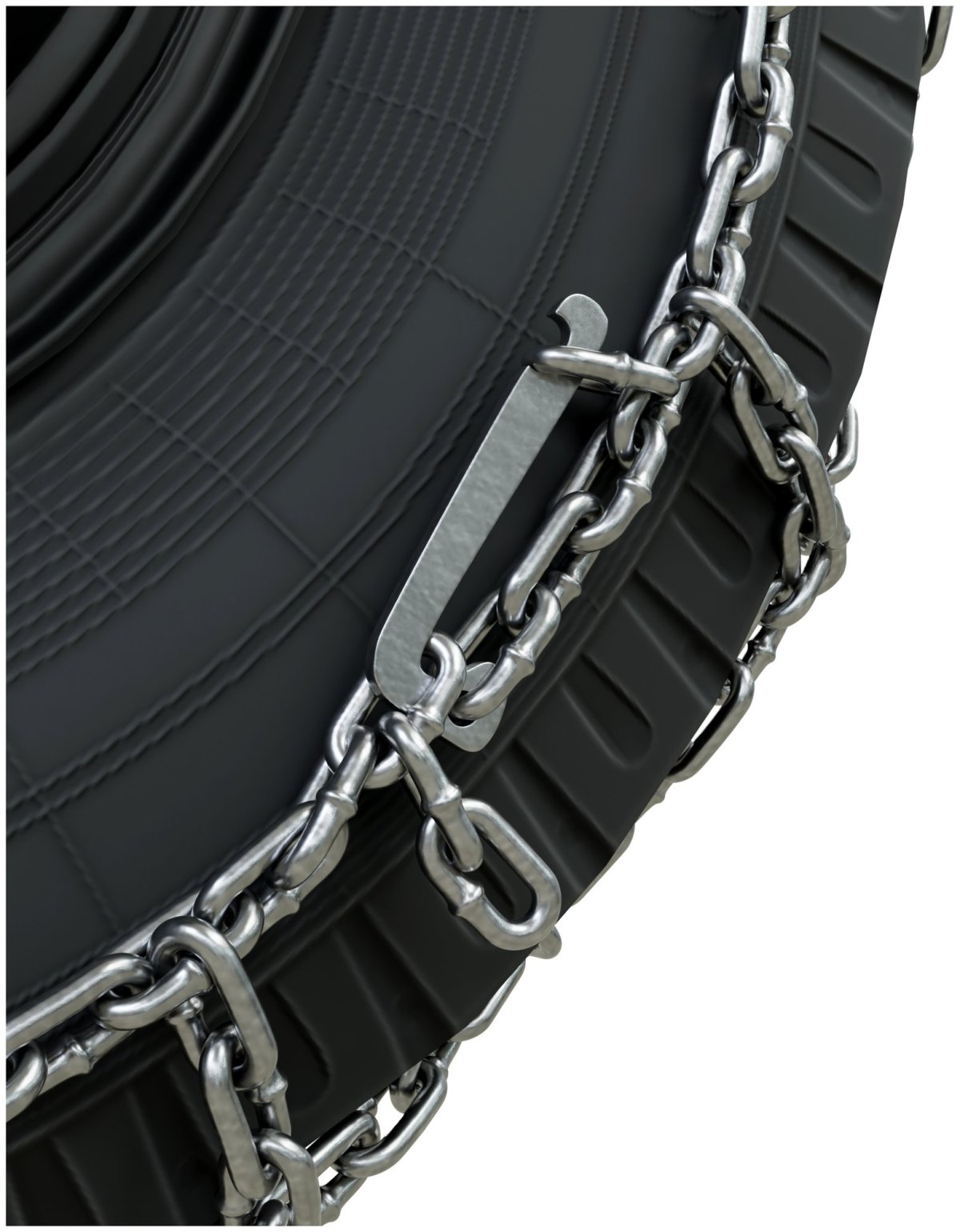 Серебро цепь c снежок