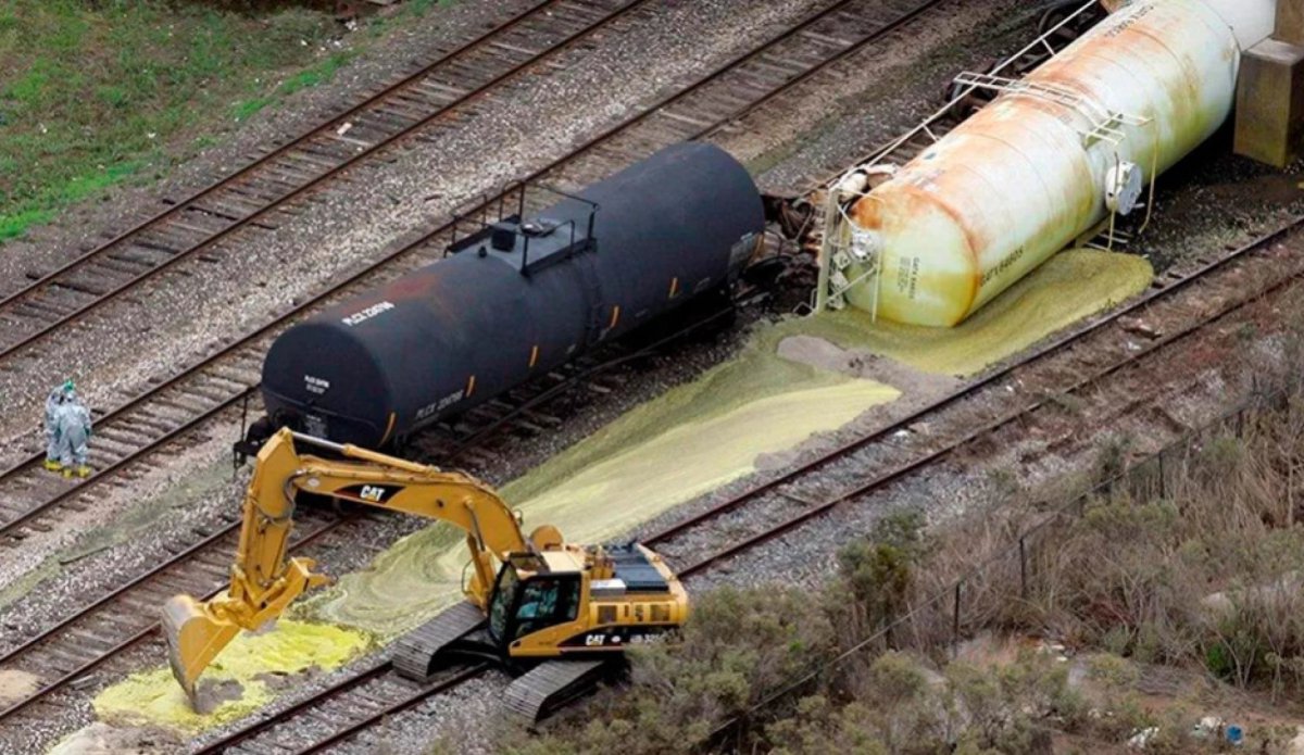 Утечка нефтепродуктов на ЖД