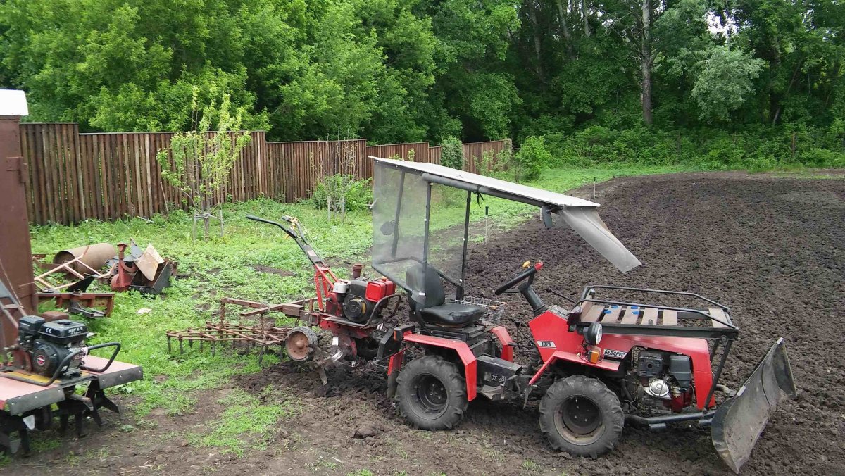 Минитрактор 132н агрегат